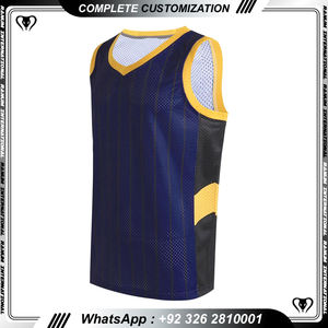 ชุดบาสเก็ตบอลอเมริกันขายส่ง แบบเย็บและรีดร้อน คุณภาพสูง - Product Image 2