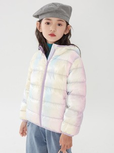 แจ็กเก็ตขนเป็ดสีชมพูสำหรับเด็กผู้ชาย, 2025หรูหราออกแบบได้ตามต้องการสไตล์ลำลองมีซิปปิดขนาด XS เสื้อผ้าฤดูหนาวย้อมสีล้วน - Product Image 3