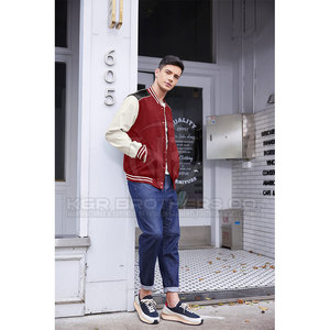 Veste universitaire durable pour hommes Veste Letterman style bombardier à la mode pour club de sport et streetwear Veste universitaire pour hommes à la mode - Product Image 3