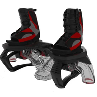Chaussures à propulseur Jetpack Noir Rouge en plastique de qualité industrielle avec deux contrôleurs sans fil, prise en charge OEM ODM OBM