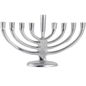 Plata sólida brillante 9 brazos Menorah hecho a mano mejor Metal sin llama personalizado candelabro de Metal precio bajo hogar Metal - Product Image 1