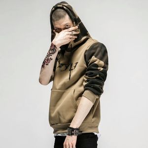 Pull à manches camouflage sur mesure Sweats à capuche pour hommes Service OEM Sweat à capuche à manches longues en coton polaire respirant sans fermeture éclair - Product Image 2