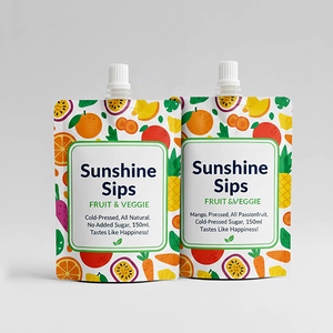 Custom Print Special shaped Beverage <strong>Milk</strong> Bag Plastic Packaging Jelly Suction Nozzle Top Spout <strong>Pouch</strong> - Product Image 5