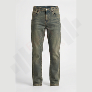 Jeans de Mezclilla Auténticos y Transpirables para Hombre, Etiquetas Personalizadas, Lavado Vintage, Patrones de Invierno y Primavera, Botones, 100% Algodón, Venta al Por Mayor - Product Image 1