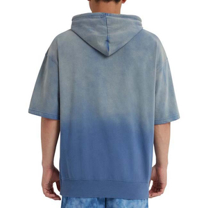 Sudadera con capucha de manga corta para hombre, sudaderas con capucha de verano, sudadera informal para gimnasio, deportes con capucha, algodón, calidad transpirable, sudaderas con capucha de media manga - Product Image 3