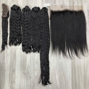 Artículos Populares, Cabello Humano Vietnamita 100% Natural, Color Negro, Liso y Rizado, Puntas Gruesas, Sin Enredos, Sin Caída, Precio al por Mayor - Product Image 4