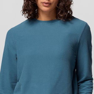 Sweat-shirt uni pour femmes, streetwear, pour les acheteurs en gros, avec logo personnalisé / col rond, manches longues, prix d'usine - Product Image 2