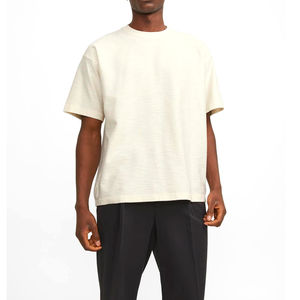 High Quality Heavy Unisex 100% Cotton T-<b>Shirt</b> Custom Oversized Streetwear PlainBoxy Cropped T <b>Shirt</b> for <b>Men</b> - Product Image 1