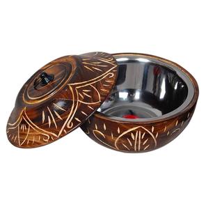 Cazuela de madera de mango de diseño elegante, vajilla de lujo hecha a mano y apta para alimentos de alta calidad disponible al mejor precio - Product Image 5