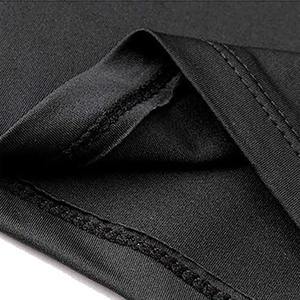 T-shirts de compression de gymnastique pour hommes de haute qualité 80% Poly 20% Spandex 100% coton couleurs unies à manches courtes fabriqués au Pakistan - Product Image 3