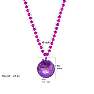 สร้อยคอเรืองแสงสำหรับเทศกาลคริสต์มาสน้ำหนักเบาสวมใส่ง่ายของตกแต่งวันหยุดของขวัญงานปาร์ตี้งานเฉลิมฉลองในครอบครัว - Product Image 3