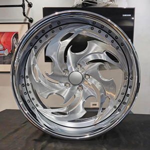 Jantes en aluminium aérospatial forgées Rucci Custom 2-3 PIÈCES 5x114.3 24 26, combinaison de couleurs personnalisée, pour voitures de luxe Ford Cadillac - Product Image 1