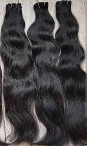 Indian Human Hair Extensions and Hair Style Types of the Virgin Hair with Wave Ans Silky Straight Types - Product Image 2