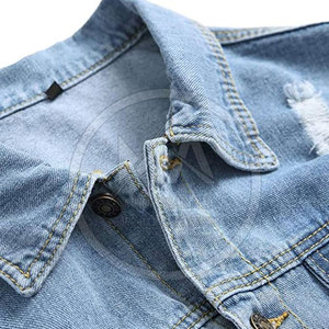 Nouvelle arrivée de fabrication en usine veste en jean pour hommes à manches longues veste d'hiver en jean pour hommes personnalisée en gros - Product Image 3