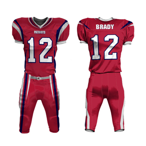 Camiseta de fútbol americano con sublimación personalizada de alta calidad, ropa de uniforme de fútbol americano personalizada más nueva para adultos - Product Image 6
