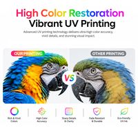 Printer UV Flatbed Kecepatan Tinggi A4 Komersial dengan Printhead XP600, Reproduksi Warna Tinggi untuk Kustomisasi Bahan Datar
