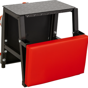 Garage <b>Chair</b> With <b>Padded</b> Seat, Tool Storage & Swivel Casters Rolling Mechanic Stool Portable Easily Assembly GAPGAR031 - Product Image 2