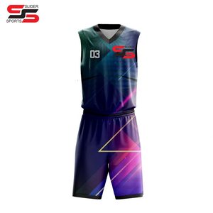 Wholesale Custom Design Your Own Sublimation <b>Stitched</b> Basketball Jersey Shorts Set Basketball Wear Basketball Uniform - Product Image 3