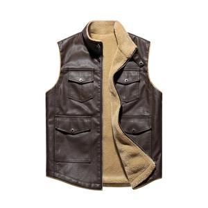 Autumn Winter Collection Plush Thickened <b>Men</b> Warm <b>Vest</b> Comfortable Breathable Fashionable Versatile Top horse leather jackets - Product Image 1