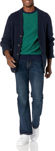Hombres de moda Sudadera de gran tamaño Hombro caído Cuello redondo Pullover 100% Algodón Peso pesado Streetwear Top - Product Image 2