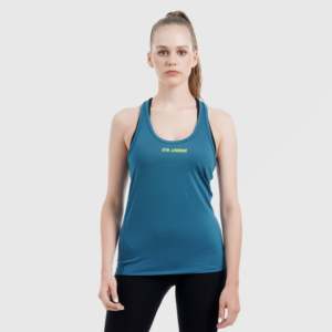 เสื้อกล้ามถักนิตติ้ง Athlete Fit สีเขียวอมฟ้า - Product Image 4