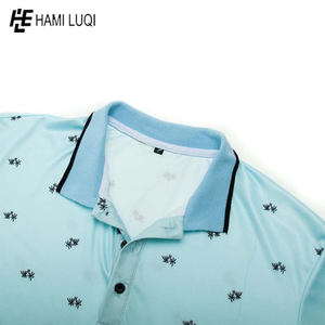 เสื้อเชิ้ตผู้ชายคุณภาพสูงขายส่ง สีพื้น ปักโลโก้ได้ตามต้องการ เสื้อกอล์ฟแบบเป็นทางการ ผ้าโพลีเอสเตอร์/คอตตอน ถักทอ แห้งเร็ว แขนสั้น - Product Image 4