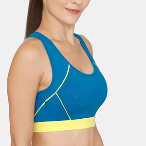 High <b>Support</b> Women Sports Bra Gym Workout Running Yoga Fitness Adjustable Straps Breathable Comfort <b>Athletic</b> Activewear - Product Image 2