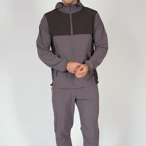 Conjunto de Chaqueta Cortavientos Informal con Capucha y Pantalones Jogger Personalizados para Invierno, con Tira Reflectante de 3 m, Ligeros, Resistentes al Viento e Impermeables - Product Image 2