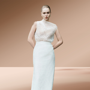 Jupe longue décontractée pour femmes ALETHEA ASYMMEKIC JUPE 72% Viscose 28% Polyester Haut de Offre Spéciale avec fourmi blanche pour un usage quotidien - Product Image 5