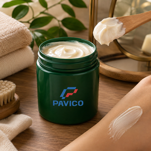 Pot cosmétique en plastique à large ouverture de 200 ml, vert foncé, col fileté de 68 mm, fabricant d'emballages cosmétiques au Vietnam - Product Image 6