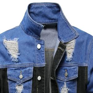 Chaqueta vaquera Vintage para hombre, transpirable, cómoda, con cuello levantado, logotipo personalizado sólido, precio competitivo para la temporada de primavera para hombre - Product Image 5