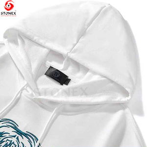 Sweat-shirt à capuche surdimensionné avec motif brodé Offre Spéciale homme Streetwear Hip Hop Sweat à capuche brodé personnalisé - Product Image 3
