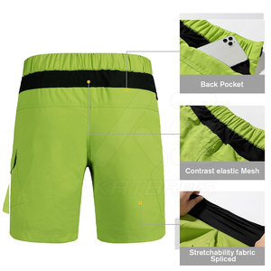 KATBROS INDUSTRY Unique Style Custom Made <b>Cycling</b> Baggy Shorts Solid Color Nylon/Spandex/Polyester Eco-Friendly Quick Dry - Product Image 5