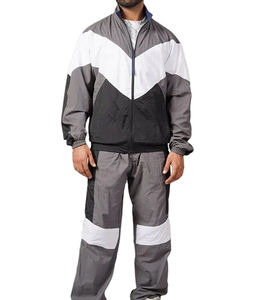 ชุดกันลมมีซิปสำหรับผู้ชายชุดกันลมผ้าไนลอนกันลมสำหรับวิ่งชุดกันลมระบายอากาศแจ็คเก็ตกันลมสีสะท้อนแสง - Product Image 3