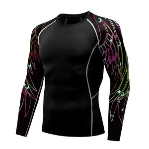 Vente en gros de rashguard personnalisé à compression respirante à séchage rapide 100% polyester pour le Jiu Jitsu MMA à manches longues Entraînement BJJ - Product Image 3