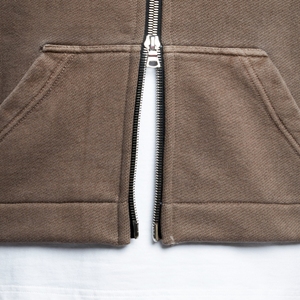 Moda de gran tamaño Zip-Up Sudaderas Precio de fábrica Hombres Zip Hoodie Venta al por mayor Chaquetas de cremallera completa de los hombres - Product Image 5