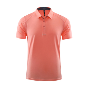 T-shirt polo à manches courtes de coupe classique pour homme, en coton polyester doux et solide avec logo personnalisé, séchage rapide, nouveauté - Product Image 4