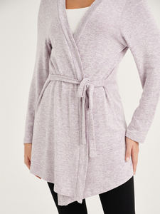 สเวตเตอร์ถักแขนยาวผ้าคอตตอนอุ่นคอวีสำหรับฤดูร้อนสินค้าส่งออก - Product Image 5