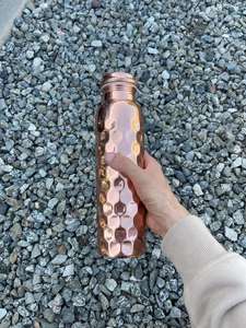 Pure Copper <b>Water</b> <b>Bottle</b> 1 LTR Extra Large - an Ayurvedic Pure Premium Copper Vessel Doctor <b>Bottle</b> - Product Image 4