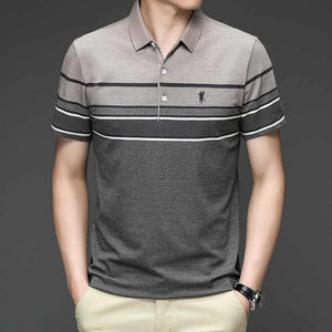 Design élégant LOGO brodé personnalisé 95 coton 5 Spandex t-shirts Hombre Polo Camisetas Polo t Shirt hommes - Product Image 1