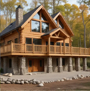 Cabaña de troncos de diseño moderno Panel sándwich impermeable Cocina Almacén Baño Sala de estar Dormitorio Concepto Casa - Product Image 4