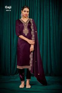 ชุดผ้าไหมสีสวยทางการสำหรับผู้หญิงใส่กลับด้านได้ทุกฤดูชุดผ้าไหมพิมพ์ลายดอกไม้ผ้าอินเดียแบบเกาหลี - Product Image 2