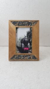 Madera con cristal amatista piedra marco de fotos decoración de pared espejo de pared decoración del hogar tiendas artículos de decoración del hogar diseño de interiores del hogar - Product Image 3