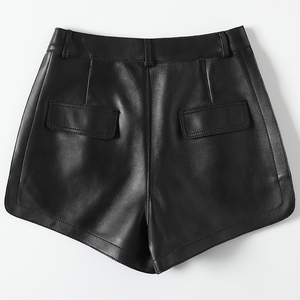 Custom Summer Real <b>Leather</b> <b>Shorts</b> Custom Women's Casual High Waist <b>Leather</b> <b>Shorts</b> <b>Leather</b> Pants Womens CustomMade Women <b>Shorts</b> - Product Image 2