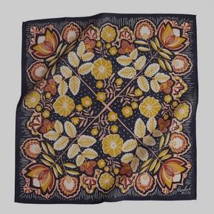 ผ้าพันคอ100% สี่เหลี่ยมทำมือสไตล์ชนเผ่าเล็กของผู้หญิงผ้าคอตตอนหลากสีปรับแต่งได้ขนาดเองฤดูร้อน - Product Image 4