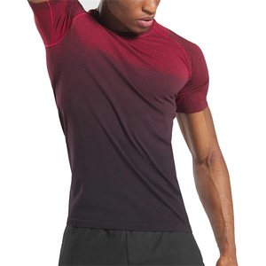 เสื้อยืดผ้าฝ้ายโพลีเอสเตอร์ขายส่งสำหรับผู้ชายพร้อมบริการ Oem/odm,ยิมฟิตเนสเล่นกีฬาไร้รอยต่อแบบกำหนดเอง - Product Image 6