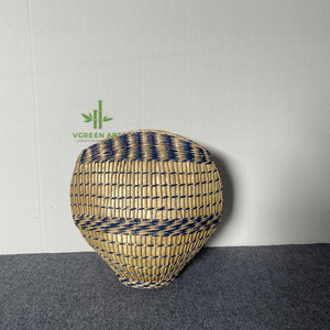 Vases à fleurs en herbe de mer de taille personnalisable, design Art Déco, vase sur pied pour la décoration de la maison, produit coloré - Product Image 5