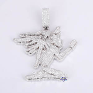 Exclusive Custom Pendant Lab Grown Iced Out VVS Diamond 14KT Solid <b>White</b> <b>Gold</b> Hip Hop Bling <b>Necklace</b> <b>for</b> <b>Men</b> - Product Image 1
