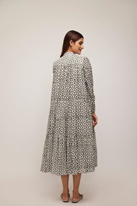Robe en coton décontracté gris anthracite pour femmes Design sans bretelles Y2K du fabricant et exportateur indien - Product Image 3