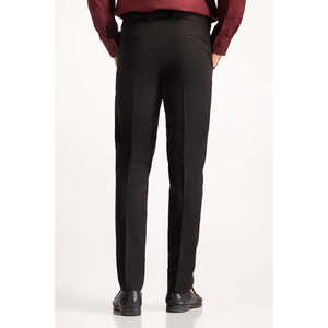 Pantalón de Vestir MN-TR-FM23-024 de Lana y Algodón, Corte Slim Fit con Pliegues Delanteros y Estilo Recto - Product Image 4